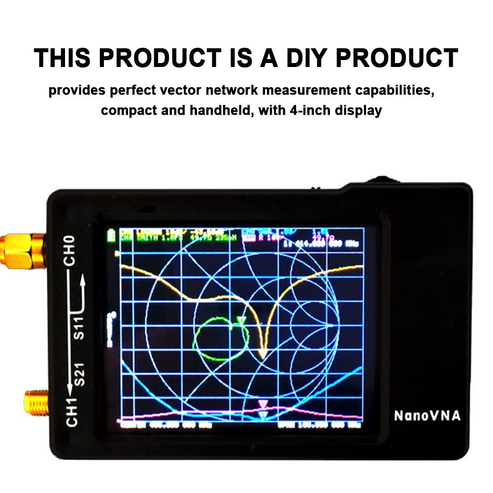 4 Touchscreen 1.5GHz Vector Network & Antenna Analyzer with SD Card Slot