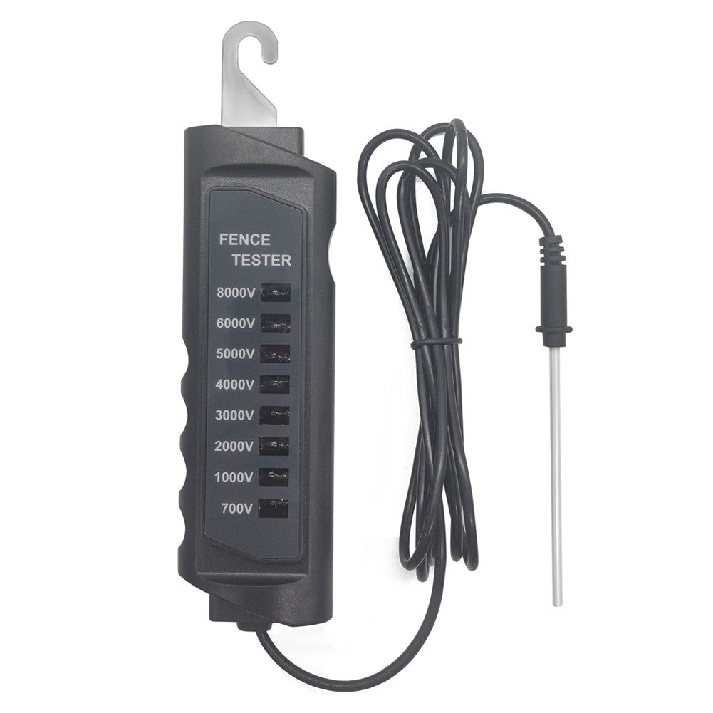 Electric Fence Tester FT-891: 700-8000V Pulse Voltage Detector for Horse, Dairy, Wildlife, and Livestock Fencing