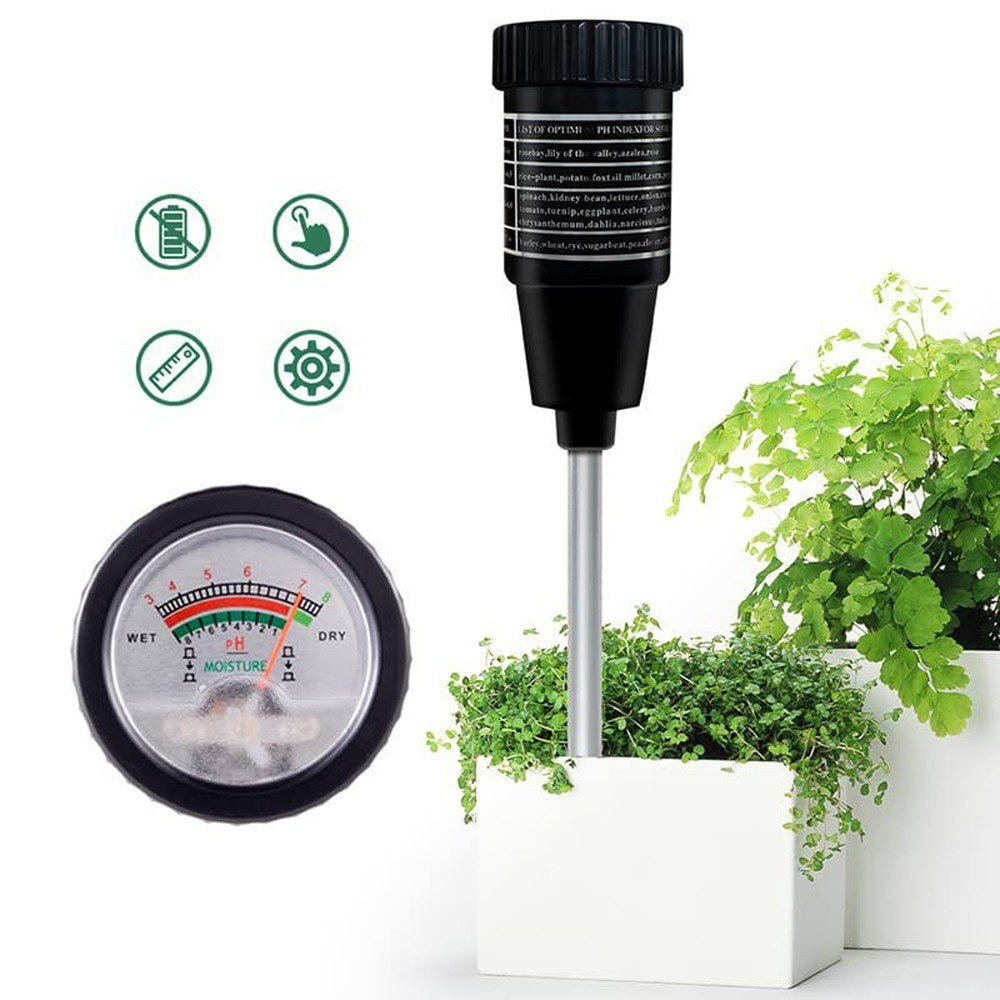 Portable Soil Moisture & PH Meter - High Accuracy Garden & Agricultural Detector Tool