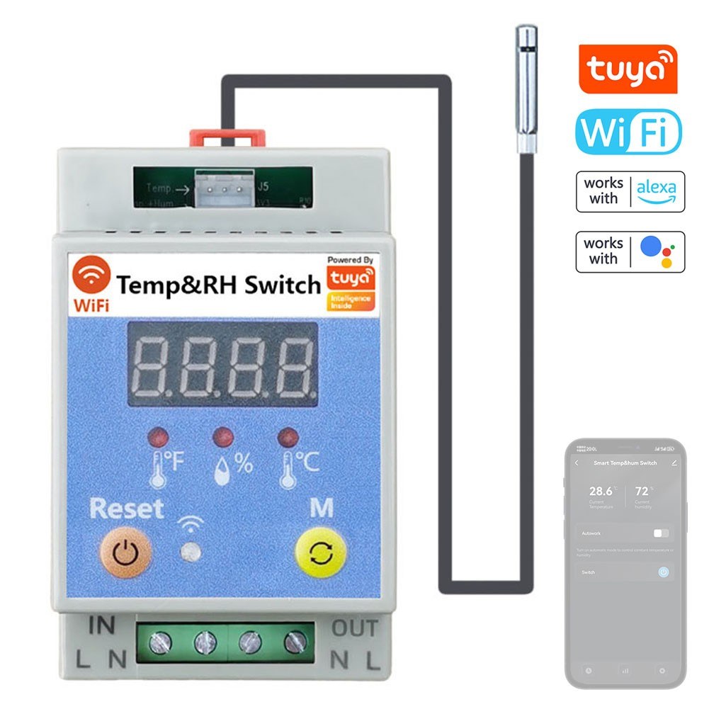 Smart WiFi Soil Tester with Tuya App Control, Alexa & Google Assistant Compatible