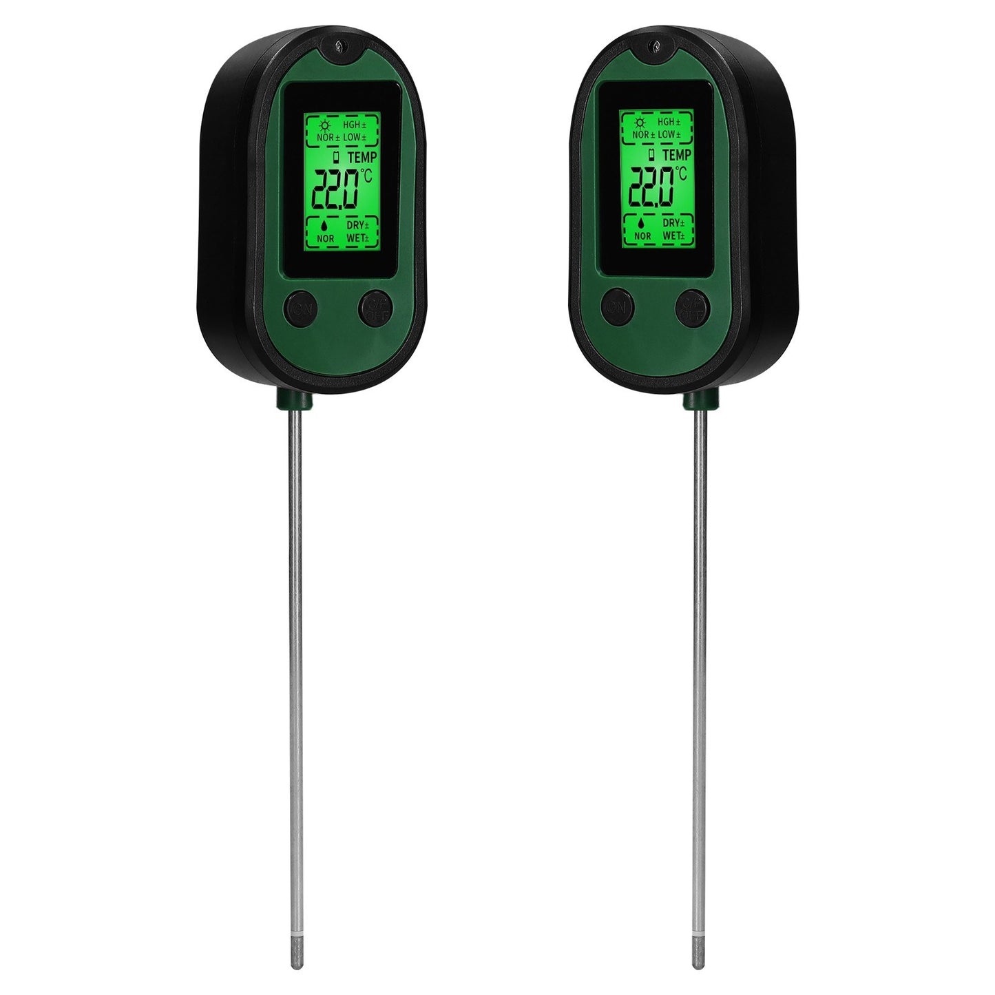 4-in-1 Soil Tester: pH, Moisture, Temperature & Sunlight Detector for Garden and Plant Care