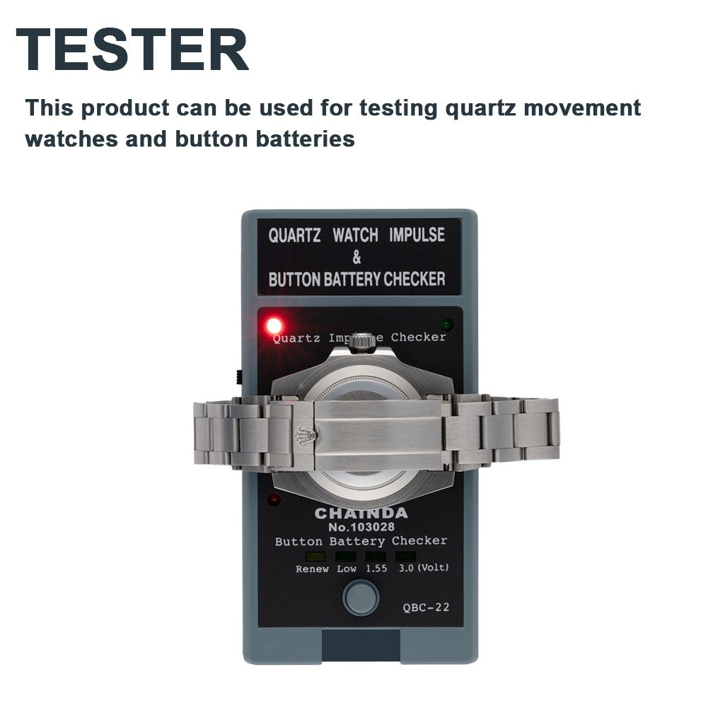 Compact Quartz Watch Repair Tool: Portable Battery Checker & Impulse Tester