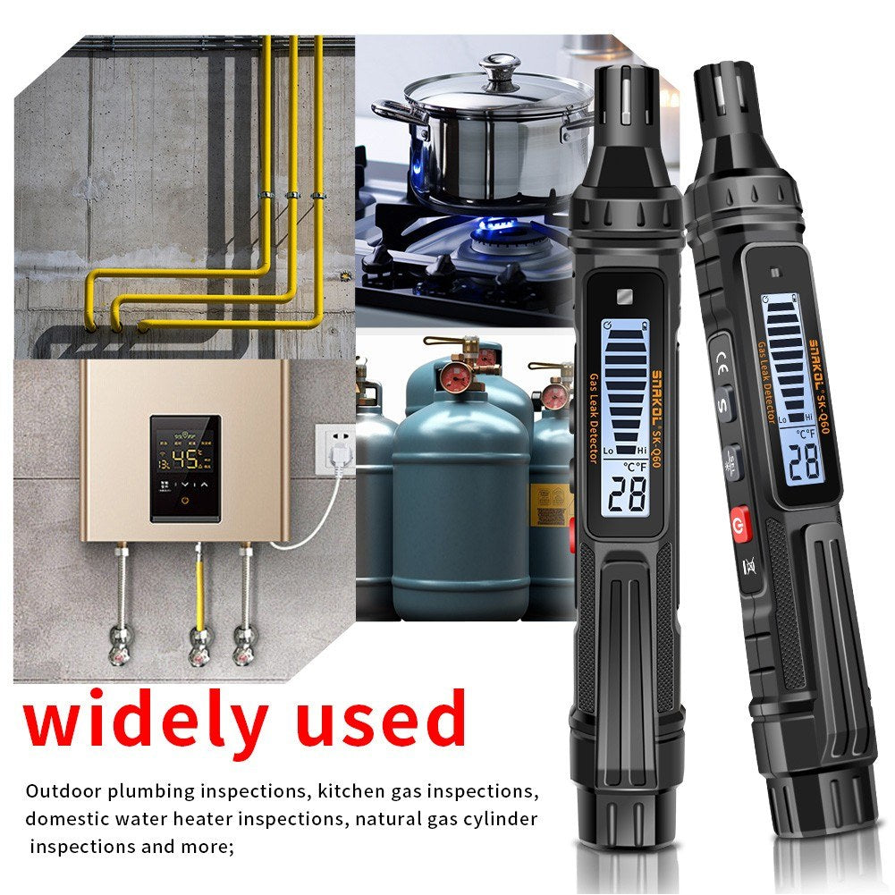 Portable Combustible Gas Leak Detector with Sound and Light Alarm
