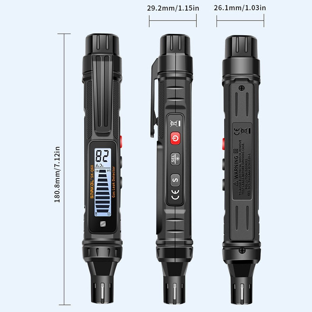Portable Combustible Gas Leak Detector with Sound and Light Alarm