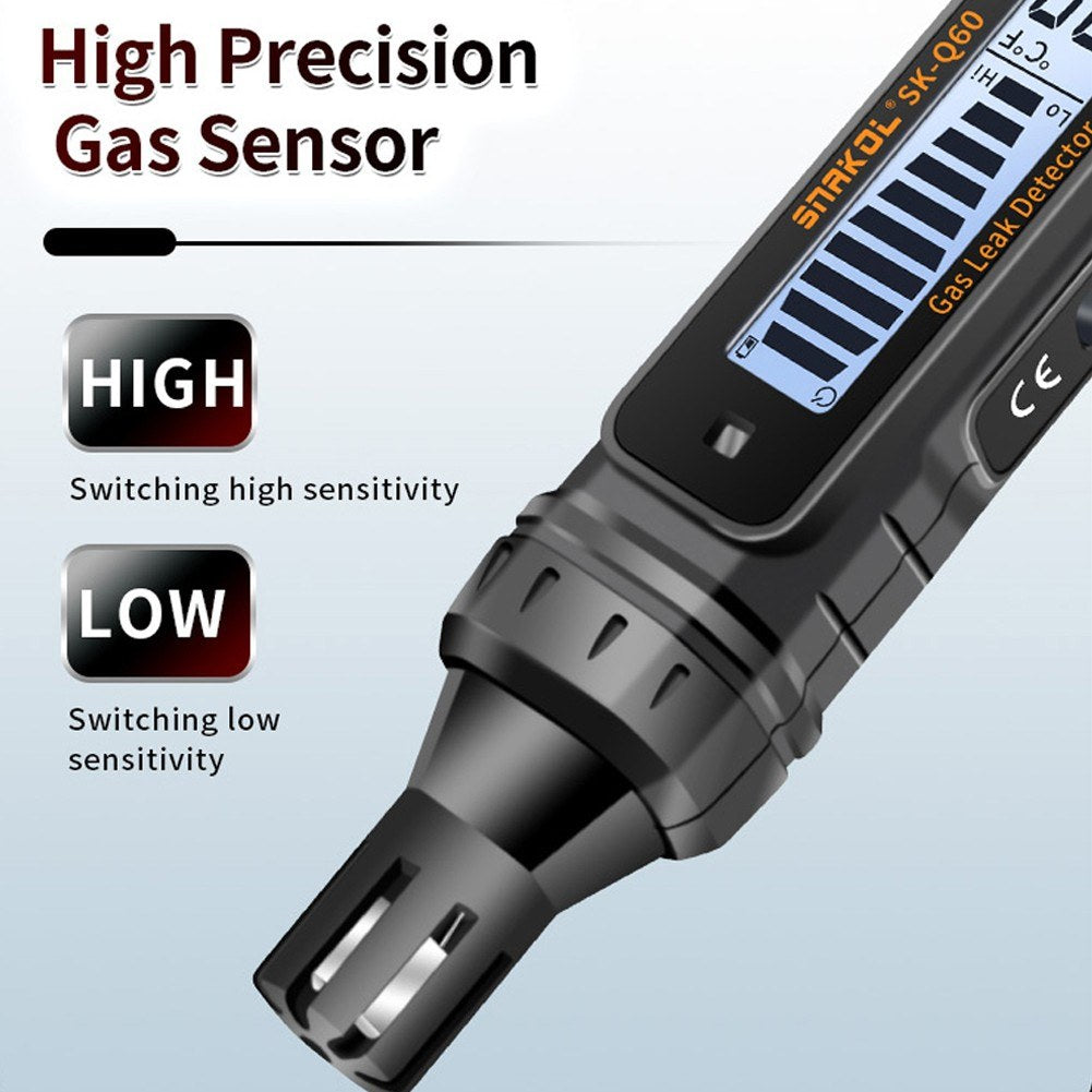 Portable Combustible Gas Leak Detector with Sound and Light Alarm
