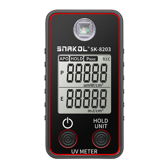 Portable High-Precision UV Illuminance Meter with LCD Display, Data Hold & Auto Shutdown