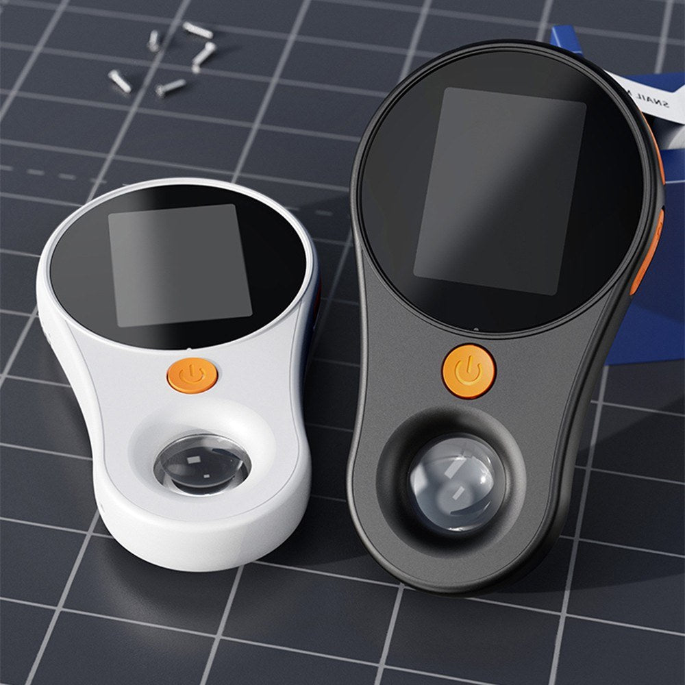 1080P 500X Handheld Digital Microscope with 2.0-Inch Screen, 8 LED Lights, for Coins, Jewelry, Watches & Electronics