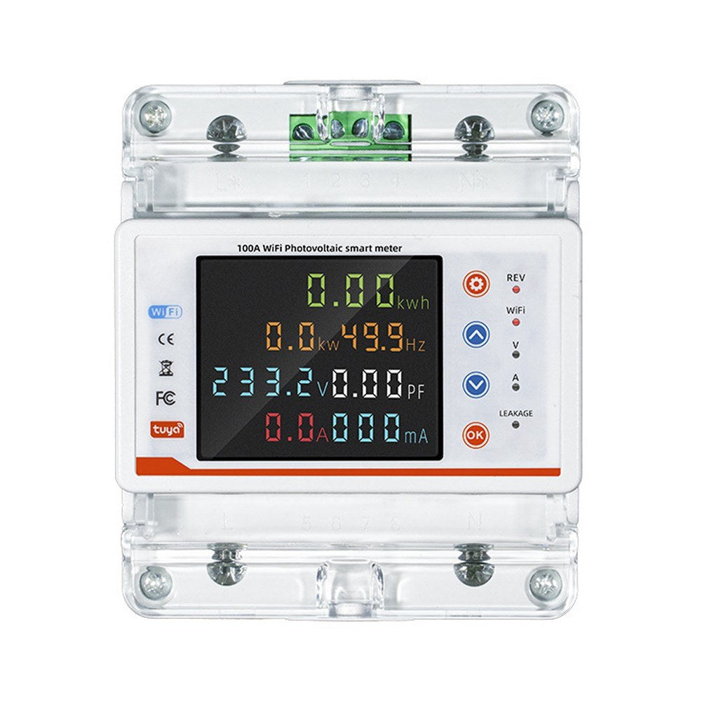 Tuya Smart WiFi Circuit Breaker with Metering, Reclosure, Timing, and Voice Control via Alexa/Google Assistant