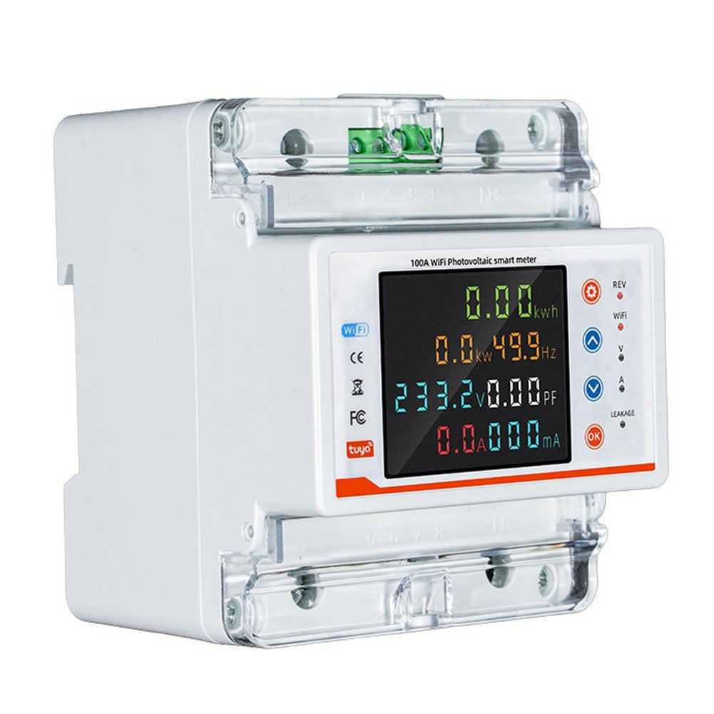 Tuya Smart WiFi Circuit Breaker with Metering, Reclosure, Timing, and Voice Control via Alexa/Google Assistant