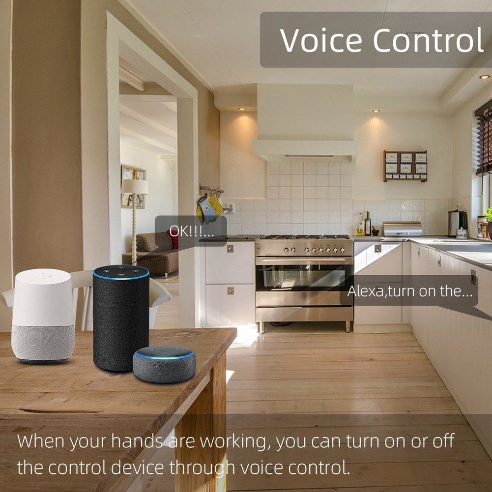 Tuya Smart WiFi Circuit Breaker with Metering, Reclosure, Timing, and Voice Control via Alexa/Google Assistant