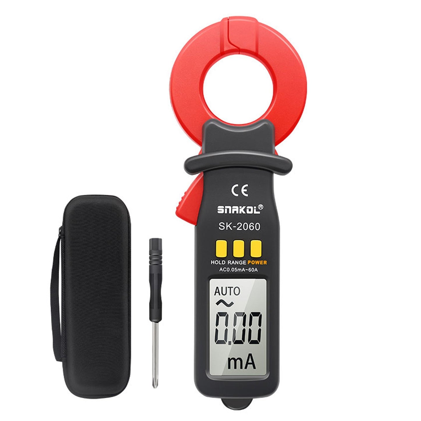 Auto-Ranging Digital Clamp Meter, 3.5-Digit, High Precision AC Measurement Tool, 30mm Jaw, Data Hold, Auto Power Off for Electrical & Technical Use