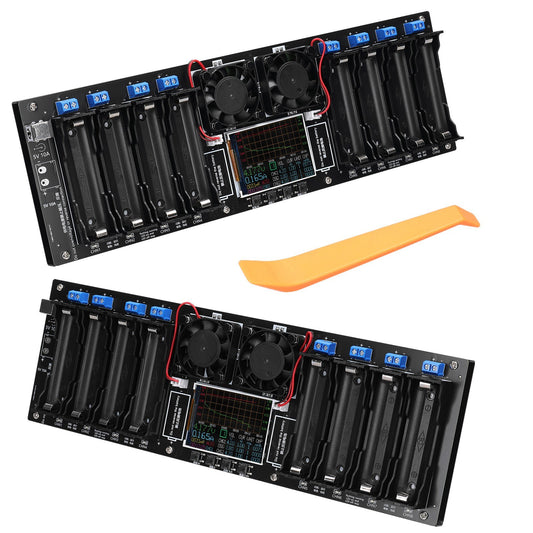 8-Channel 18650 Battery Tester with 2.4-inch TFT Display, Multi-Mode Testing, Enhanced Safety, and Intuitive Interface