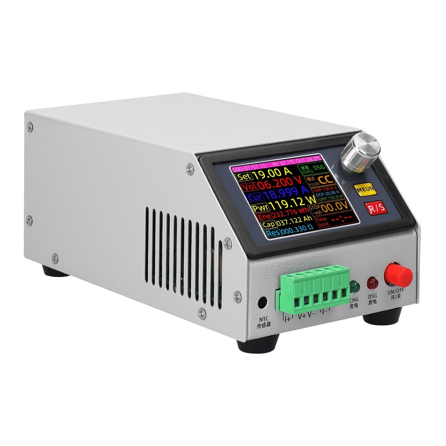 2.4inch Color Screen Electronic Load with Constant Current/Power/Resistance Modes and Data Calibration