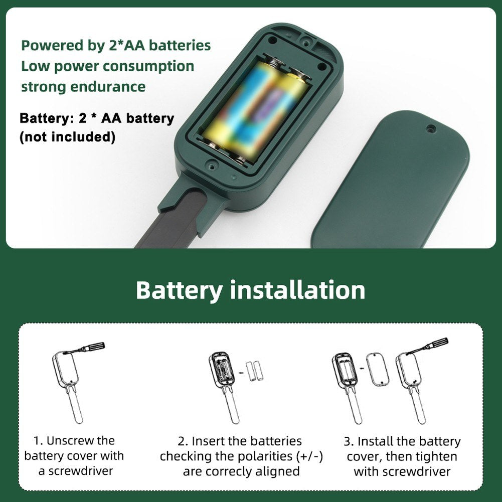 Tuya Zigbee Wireless Soil Moisture, Temperature, Humidity & Sunlight Tester with Mobile App Control - Versatile Gardening Tool for Farmland Planting