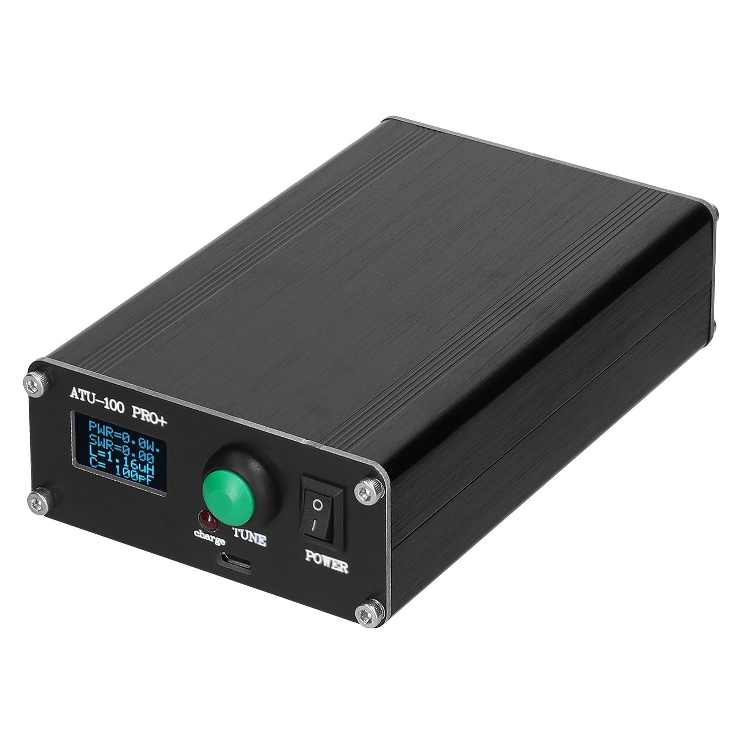 Portable Automatic Antenna Tuner 1.8-55MHz with 0.96-inch OLED Display