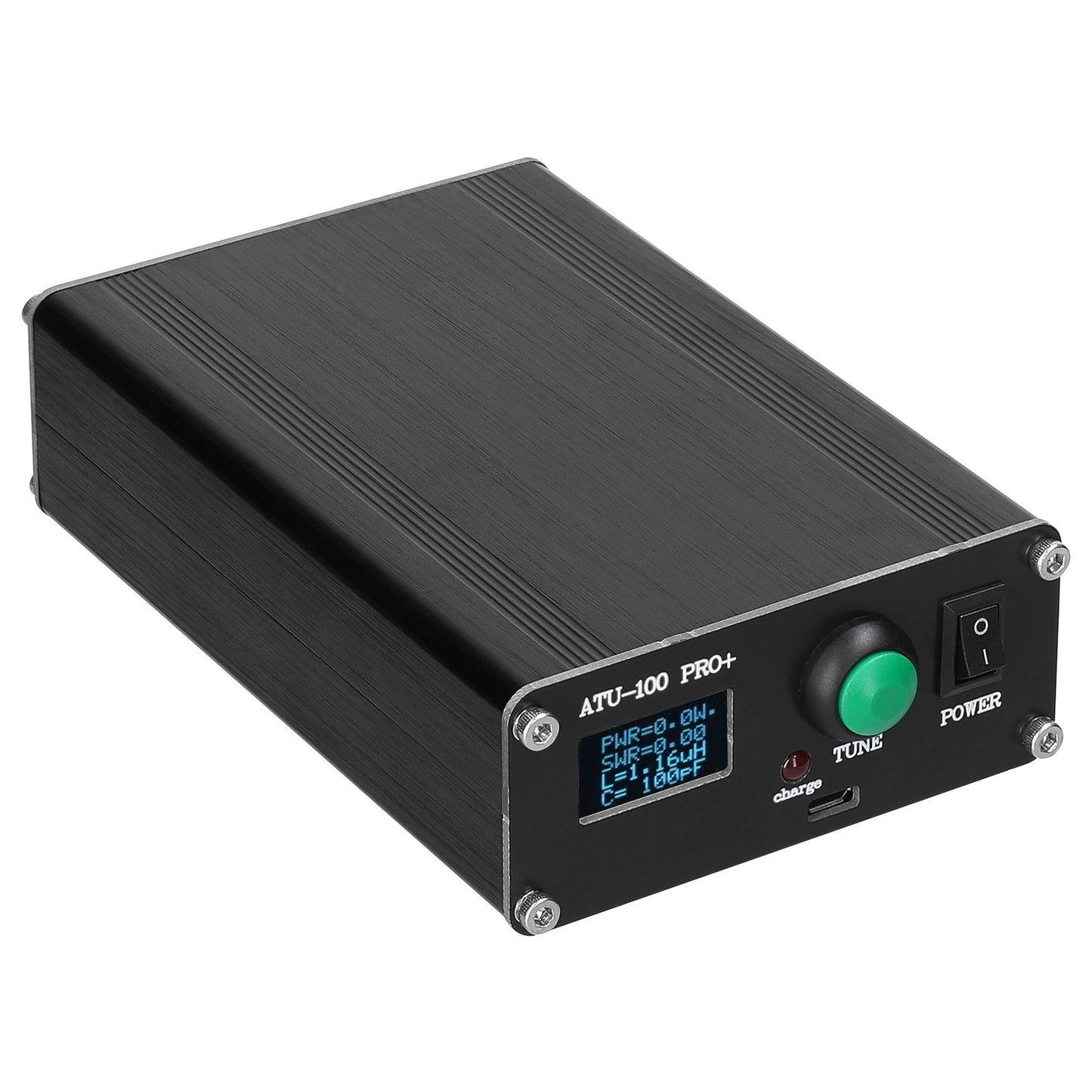 Portable Automatic Antenna Tuner 1.8-55MHz with 0.96-inch OLED Display