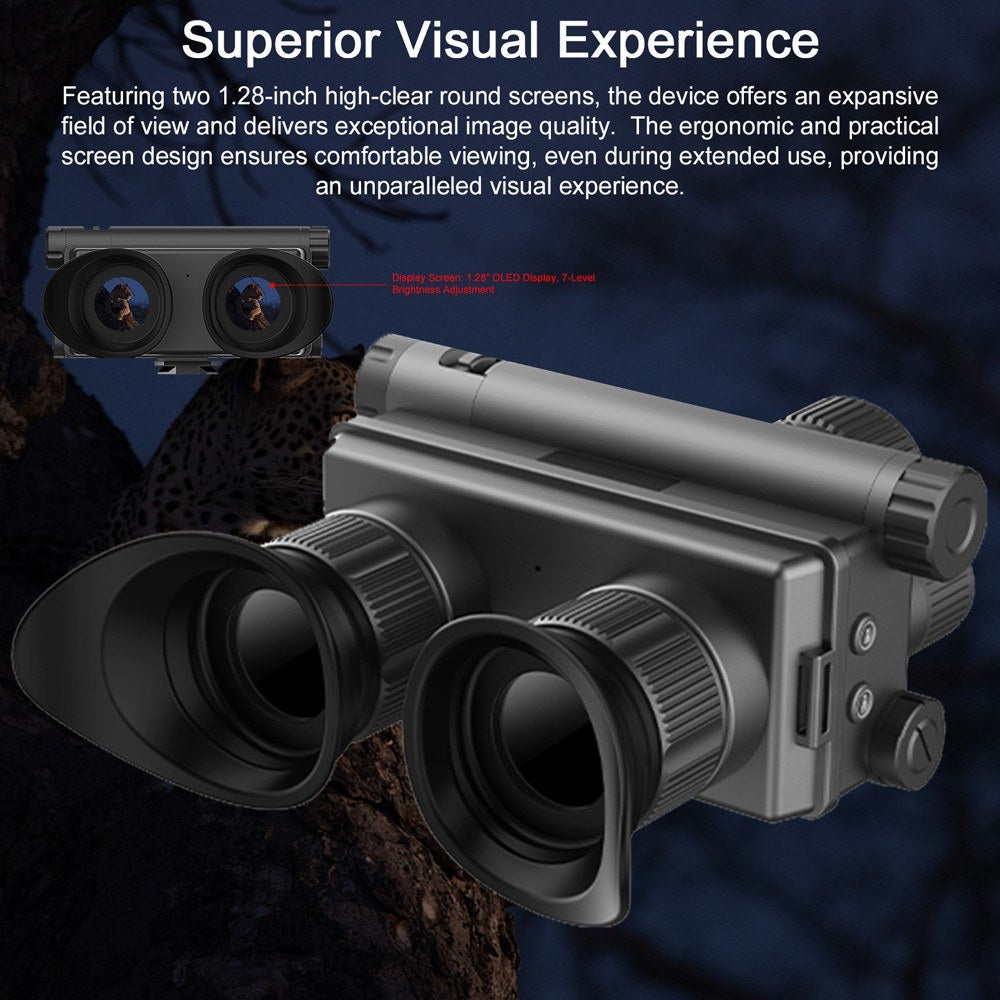 4K Digital Infrared Monocular Night Vision Telescope: 40MP, 600m Range, 5X Optical, 8X Digital Zoom for Outdoor Camping, Hunting, and Boating with Photo/Video Recording