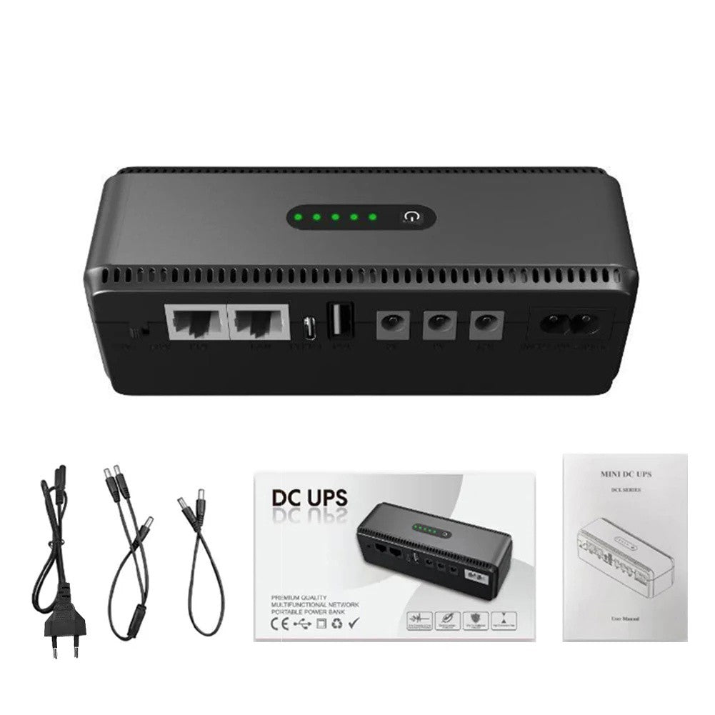 Direct Current UPS: 5V/9V/12V Backup Power for Router, ONT, Access Control, Cameras, Cellphones
