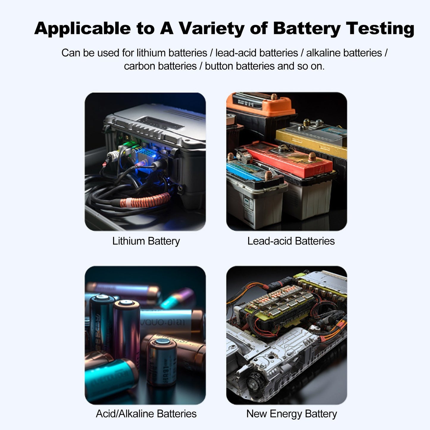 High-Precision SMART SENSOR Battery Voltage & Internal Resistance Tester with USB & Mobile Connectivity