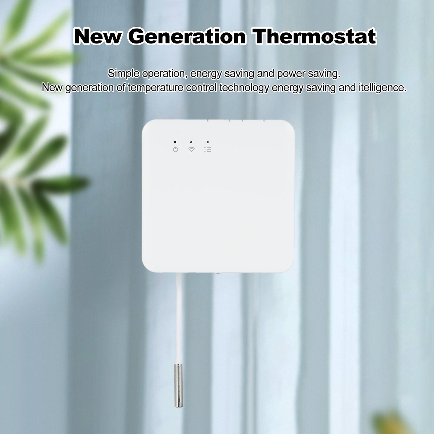 Smart Radiator Thermostat, 16A Temperature Controller with Six Heating Modes, 90-250V Electric Heating Control