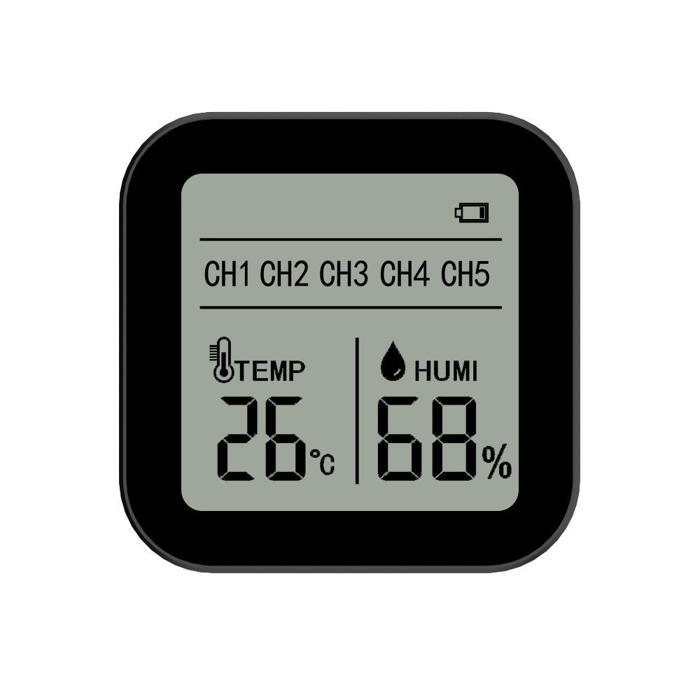 13-in-1 Tuya WiFi Smart Thermometer Hygrometer - Indoor Temperature & Humidity Monitor with Time/Calendar/Alarm, Remote App Control for Home/Office