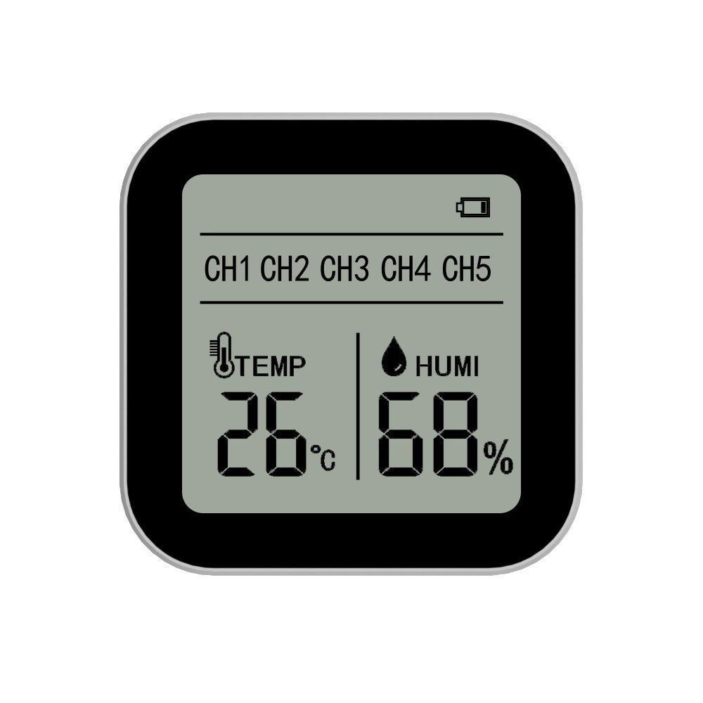13-in-1 Tuya WiFi Smart Thermometer Hygrometer - Indoor Temperature & Humidity Monitor with Time/Calendar/Alarm, Remote App Control for Home/Office