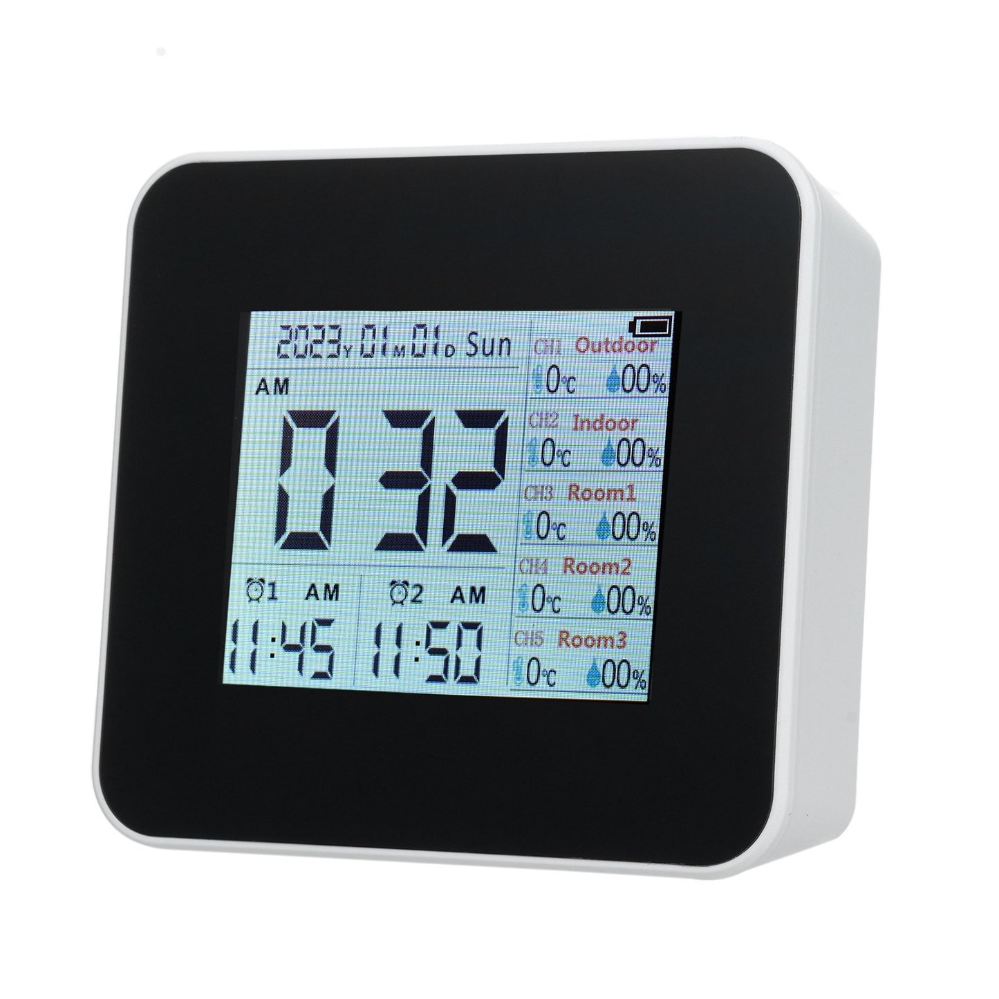 13-in-1 Wireless Weather Station: Digital Hygrometer/Thermometer with 3 Sensors, Indoor/Outdoor Temperature & Humidity Monitor, 60M Range