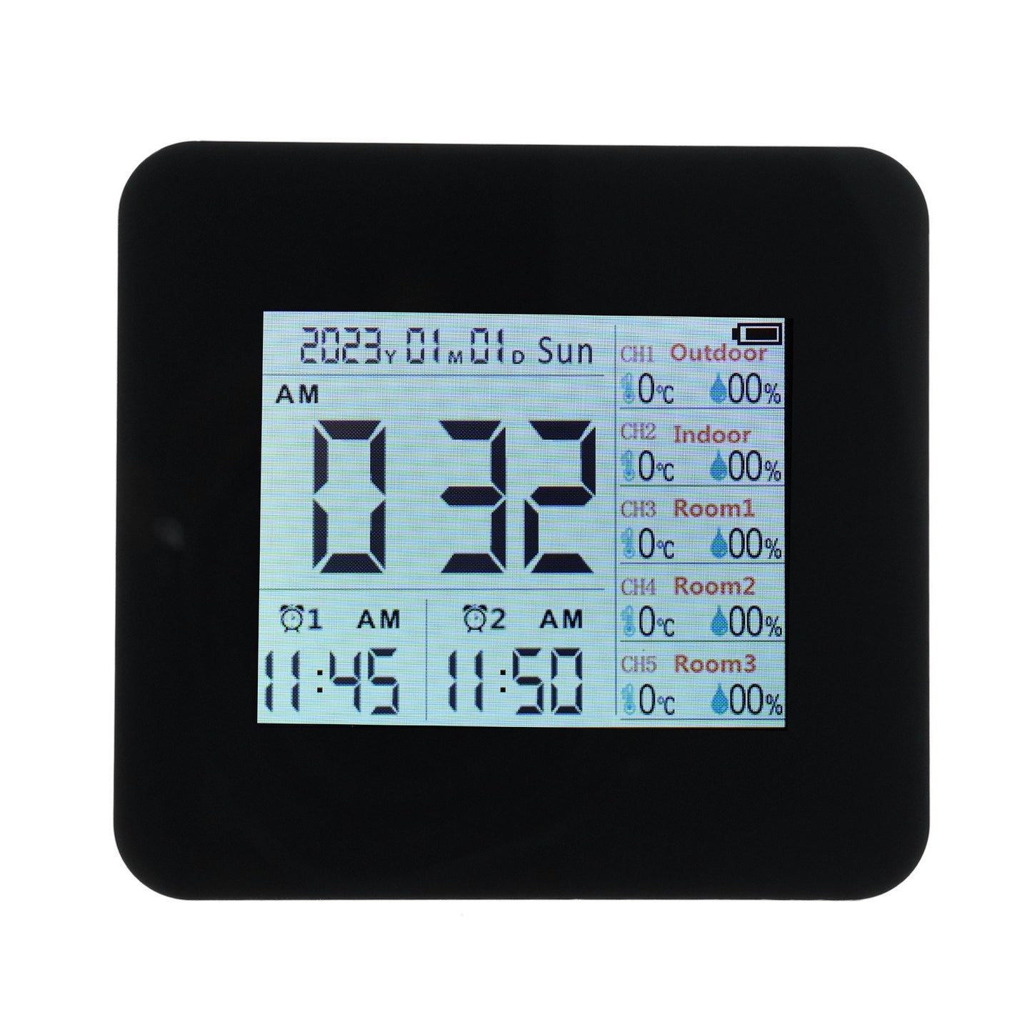13-in-1 Wireless Weather Station: Digital Hygrometer/Thermometer with 3 Sensors, Indoor/Outdoor Temperature & Humidity Monitor, 60M Range