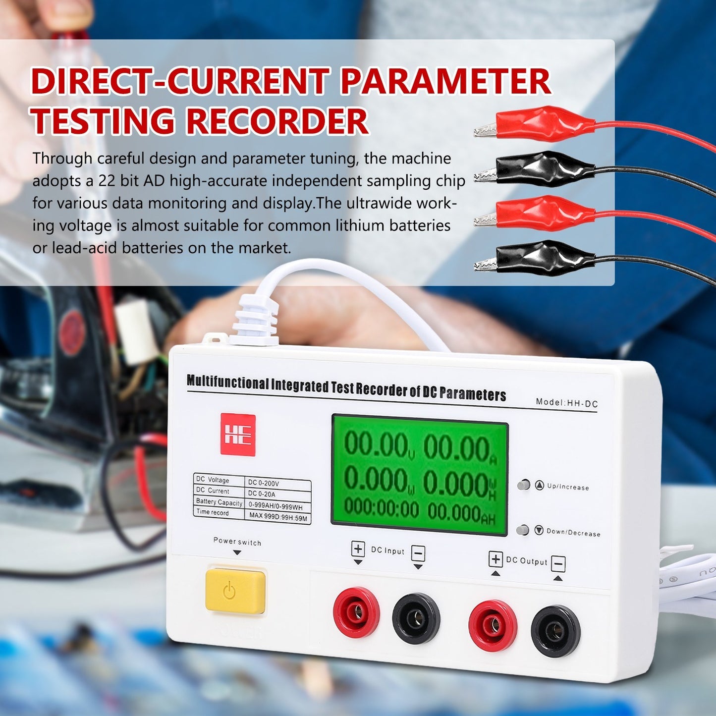 Multifunctional Solar LED Street Lamp Tester with Digital Display & High Accuracy Coulometer