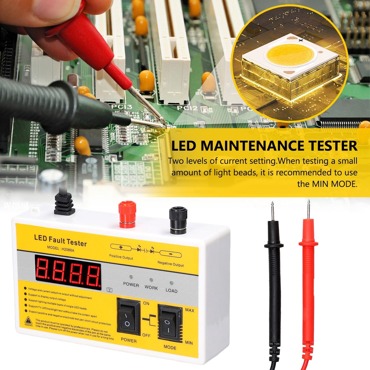 Multifunctional Portable LED Tester & Fault Detector for TV Backlight Repair - LED Lamp Beads & Light Strips Measurement Tool