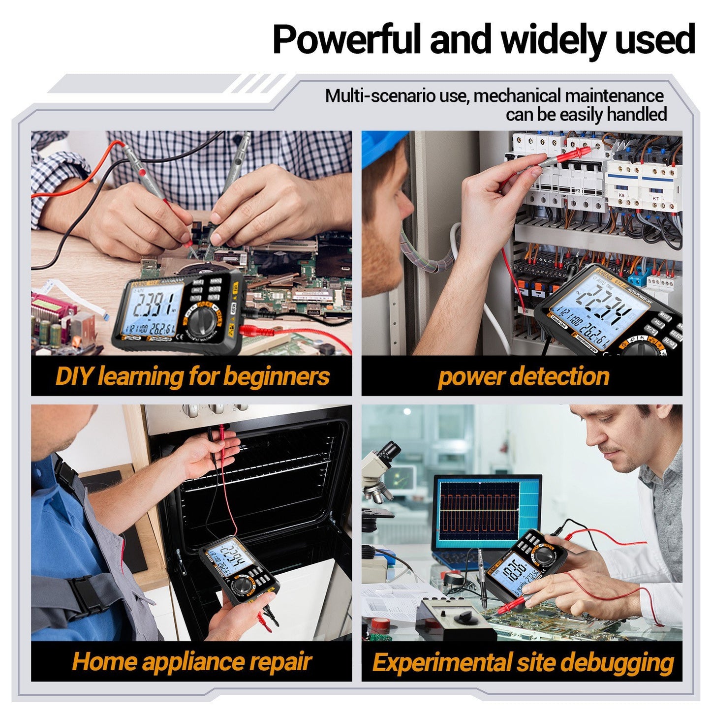 ANENG 612 Smart Digital Multimeter 3-in-1: Temperature, Humidity, Ammeter, Voltmeter - 4000 Count Professional Test Tools