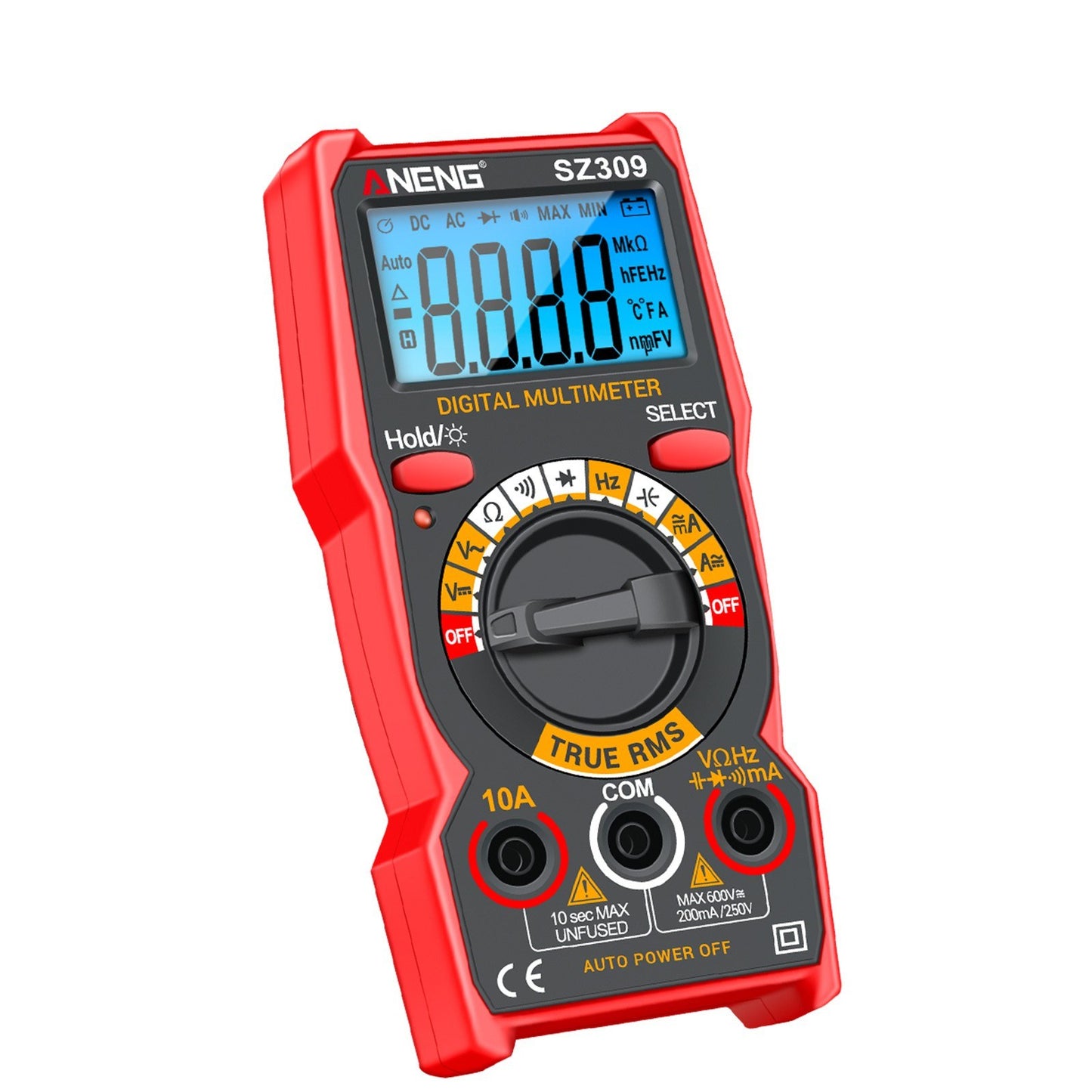 Smart Multimeter - ANENG SZ309, 1999 Count, High Precision Electrical Tester with LCD Backlight, AC/DC Voltmeter Ammeter for Electricians