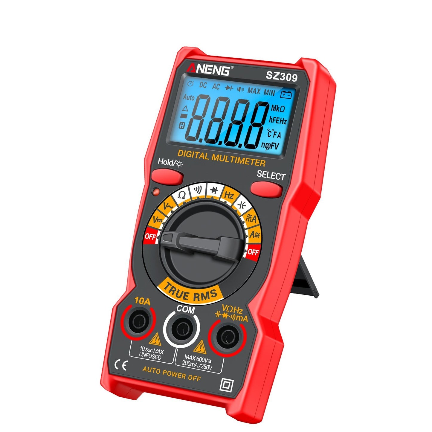 Smart Multimeter - ANENG SZ309, 1999 Count, High Precision Electrical Tester with LCD Backlight, AC/DC Voltmeter Ammeter for Electricians