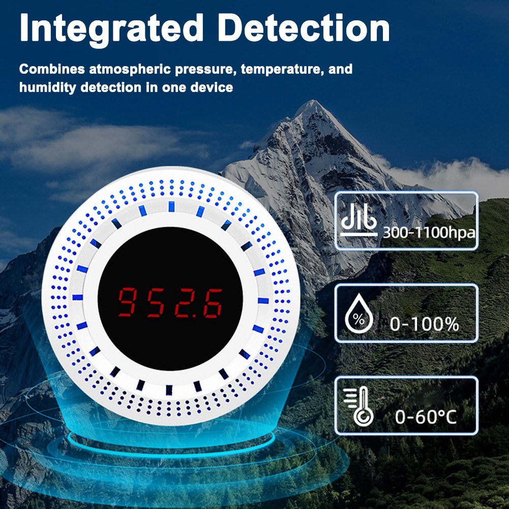 Tuya Smart WiFi Atmospheric Pressure, Temperature & Humidity Sensor for Home Automation