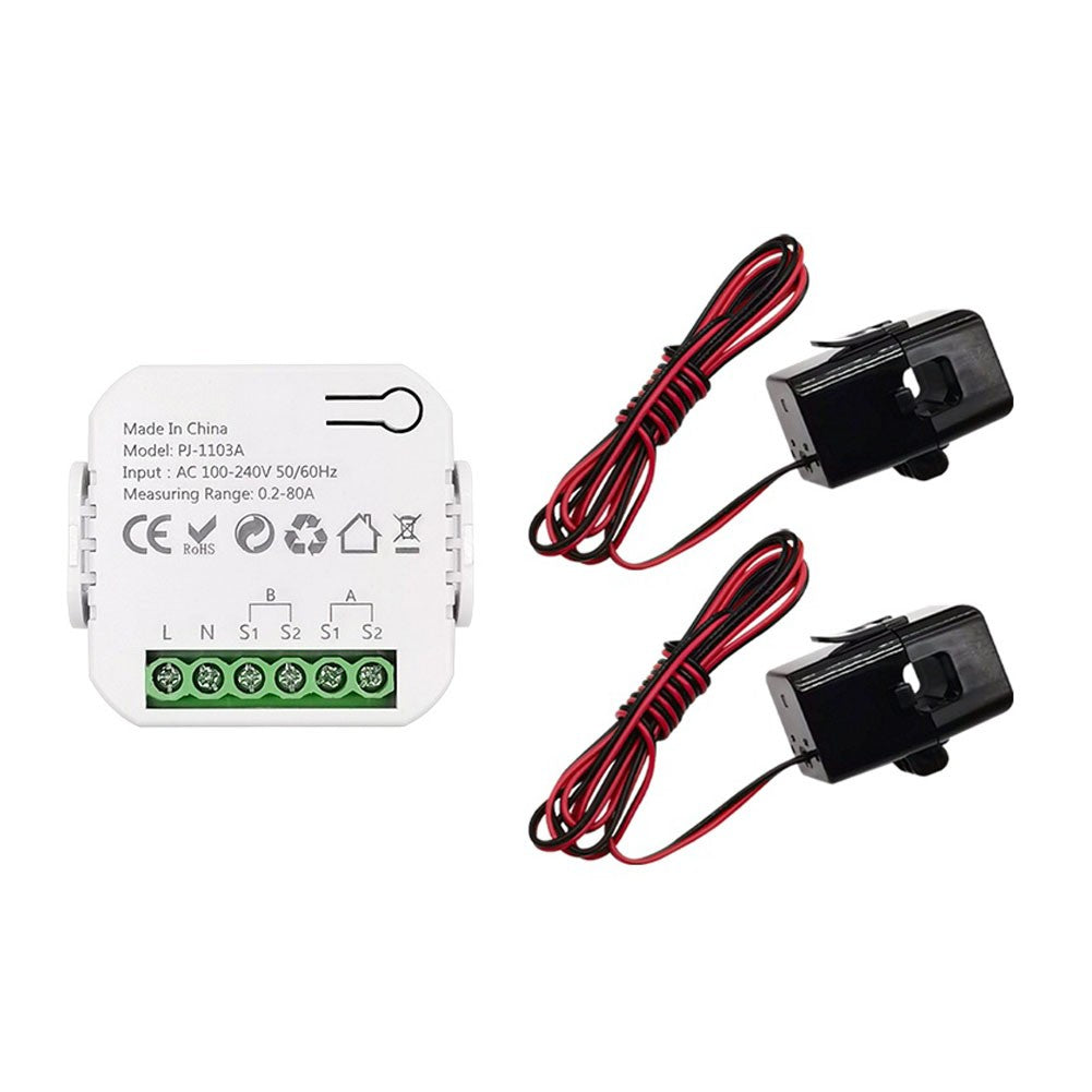 Smart WiFi Energy Switch with Real-time Power Monitoring & App Control - Tuya 2CT