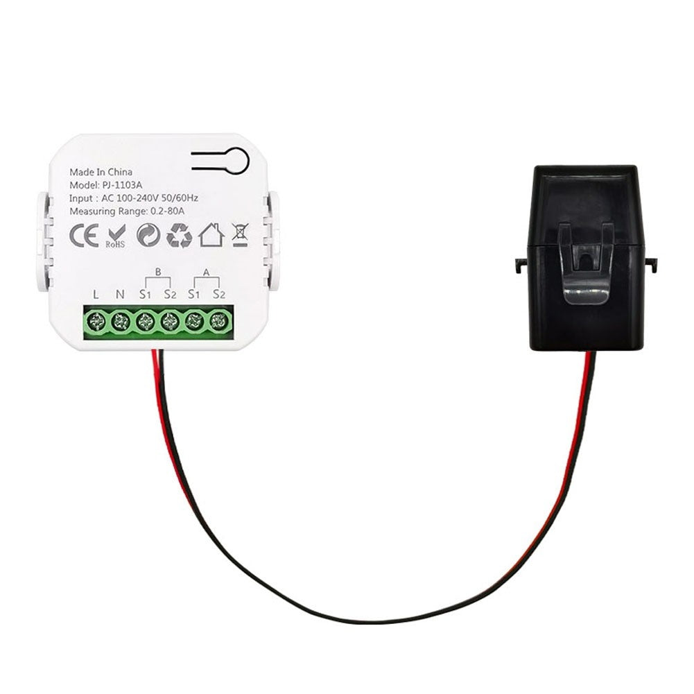 Smart WiFi Energy Switch with Real-time Power Monitoring & App Control - Tuya 2CT