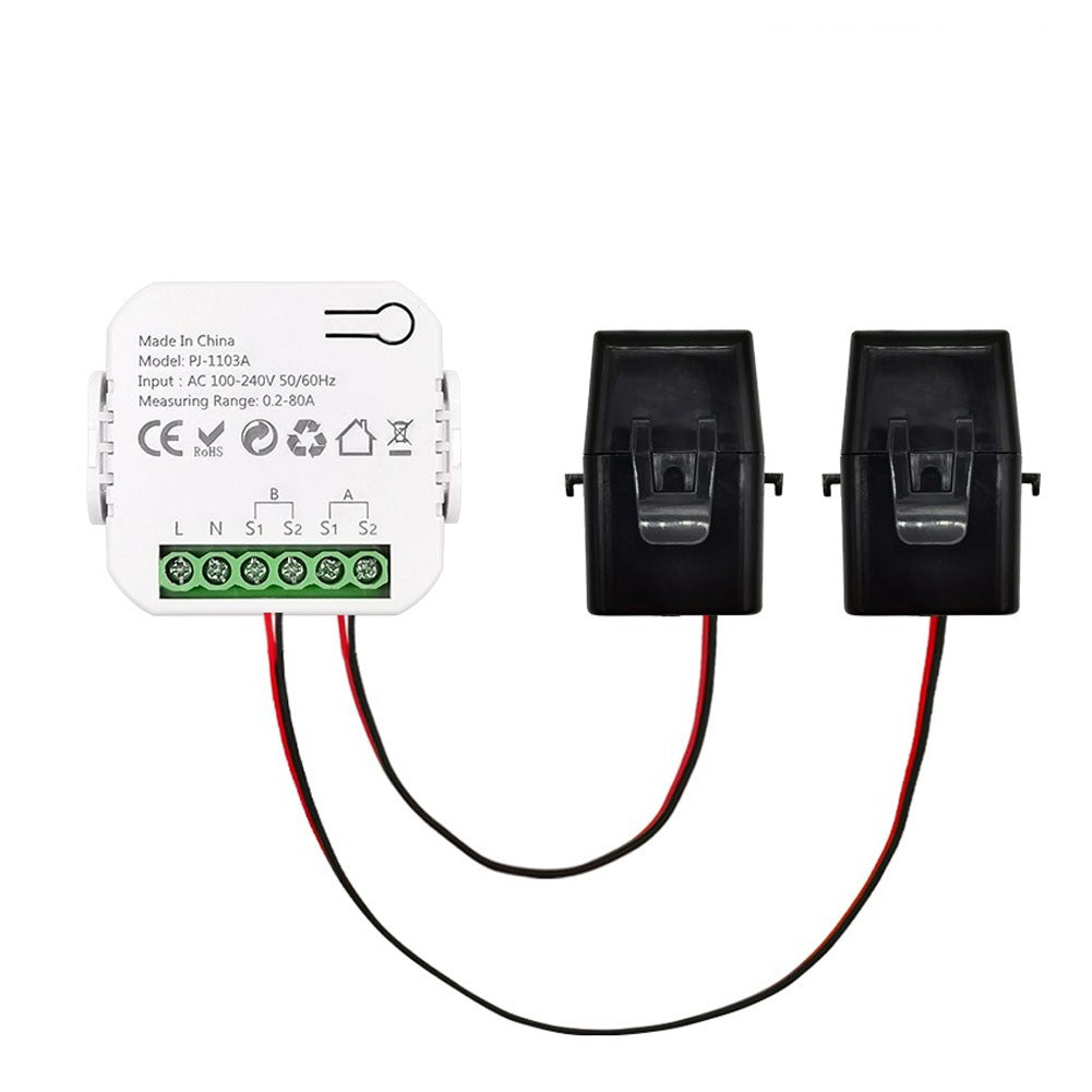 Smart WiFi Energy Switch with Real-time Power Monitoring & App Control - Tuya 2CT