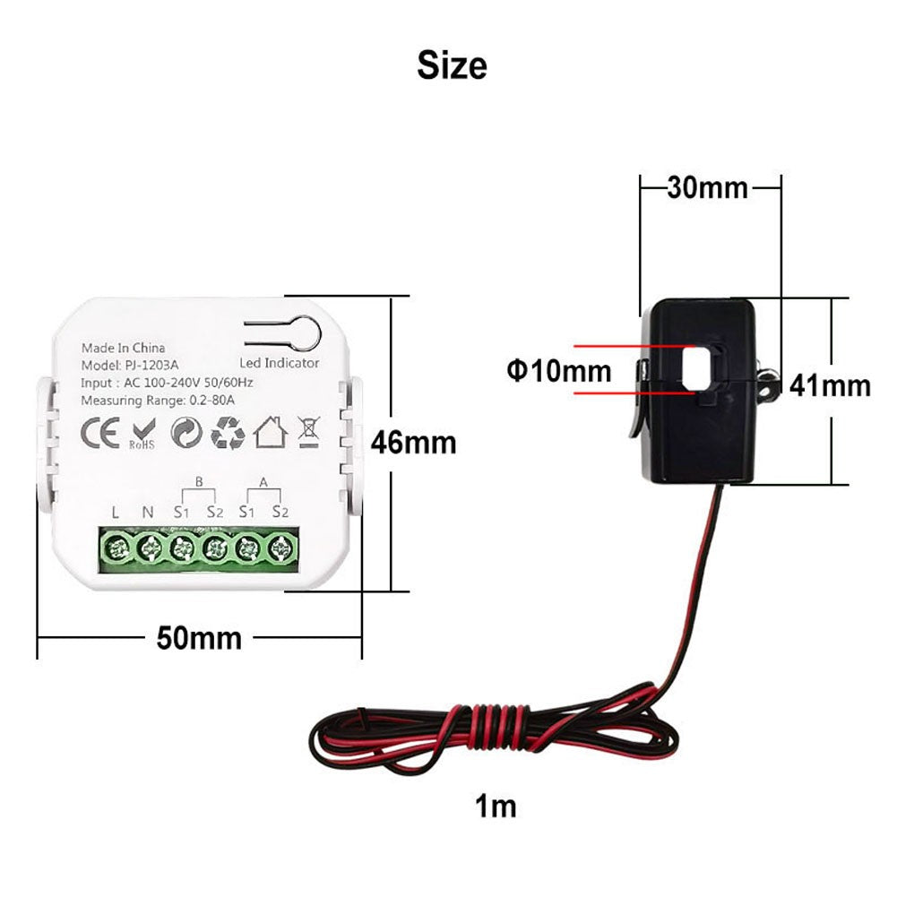 Tuya ZigBee Smart Energy Switch with Mobile App: Real-time Power Monitoring & Consumption Tracking