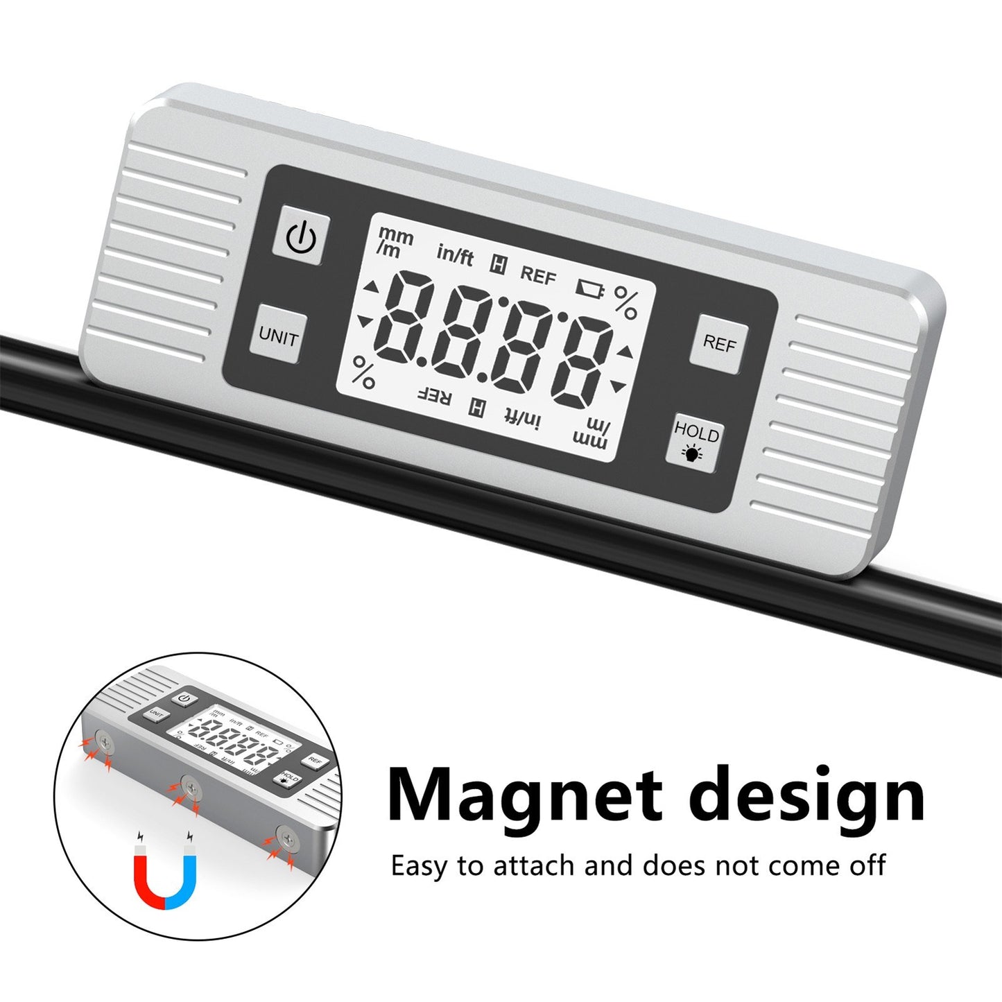Magnetic Digital Angle Gauge Protractor Inclinometer Level Cube