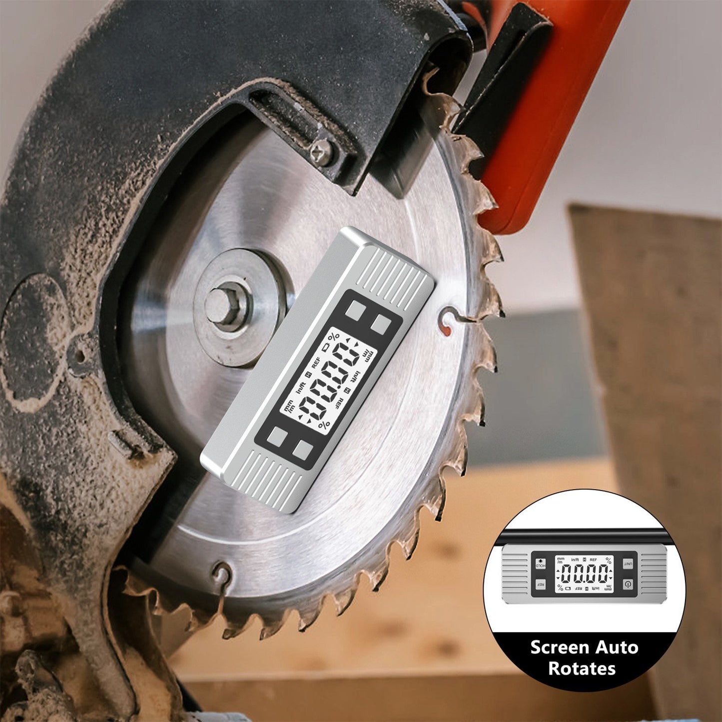 Magnetic Digital Angle Gauge Protractor Inclinometer Level Cube