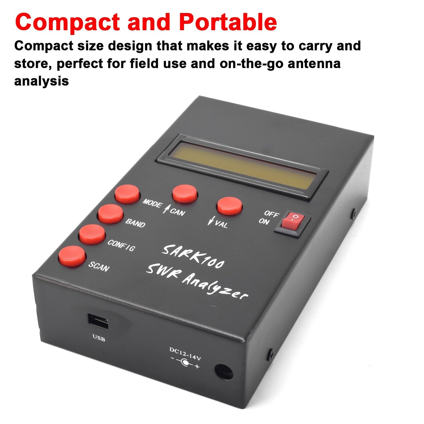SARK100 Portable Antenna Analyzer - User-Friendly, High Accuracy for Versatile Applications