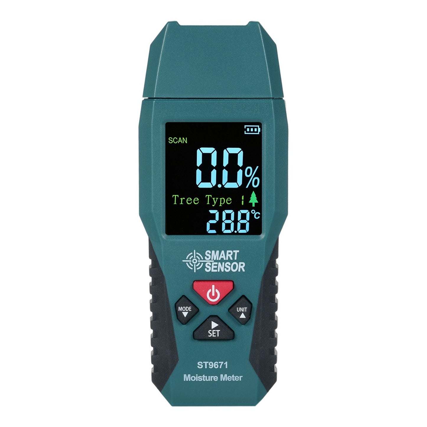 Pocket-Size SMART SENSOR Wood Moisture Meter with LCD Display - Pin Type Humidity Detector for Wood, Bamboo, Paper, Herbs, 4 Modes
