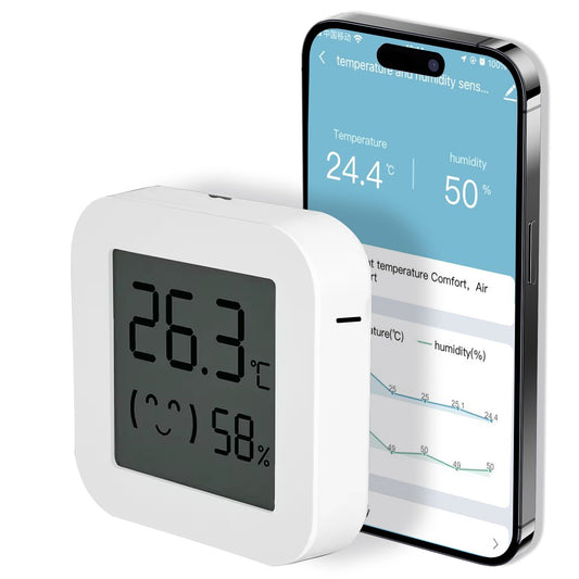 High Accuracy Digital Indoor Thermometer Hygrometer - Temperature & Humidity Gauge for Home, Office, Baby Room, Greenhouse