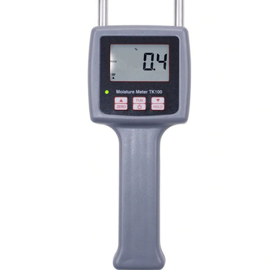 Portable TK100 Moisture Meter: Multifunctional Fiber Humidity Tester & Water Content Analyzer for Tea, Corn, Straw, Bran, Soybean, Rice (0-80%)