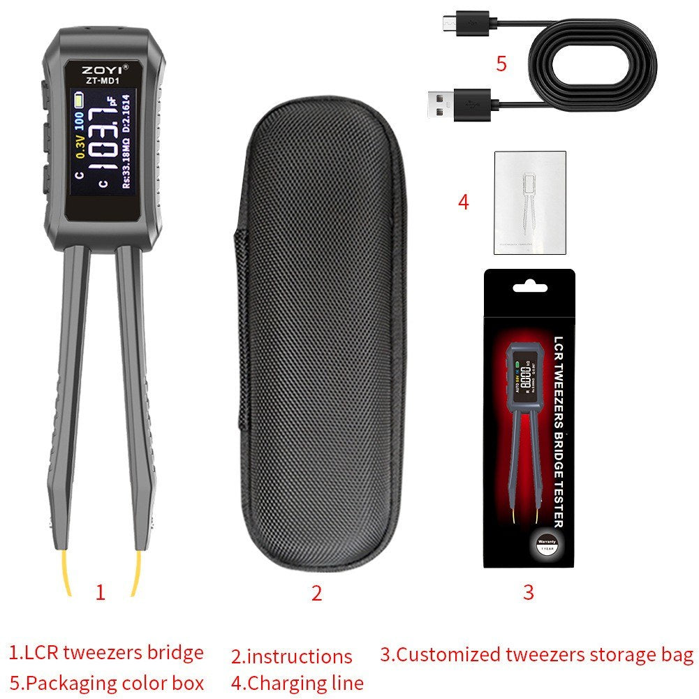 Digital Tweezers Multimeter for Electronic Component Testing