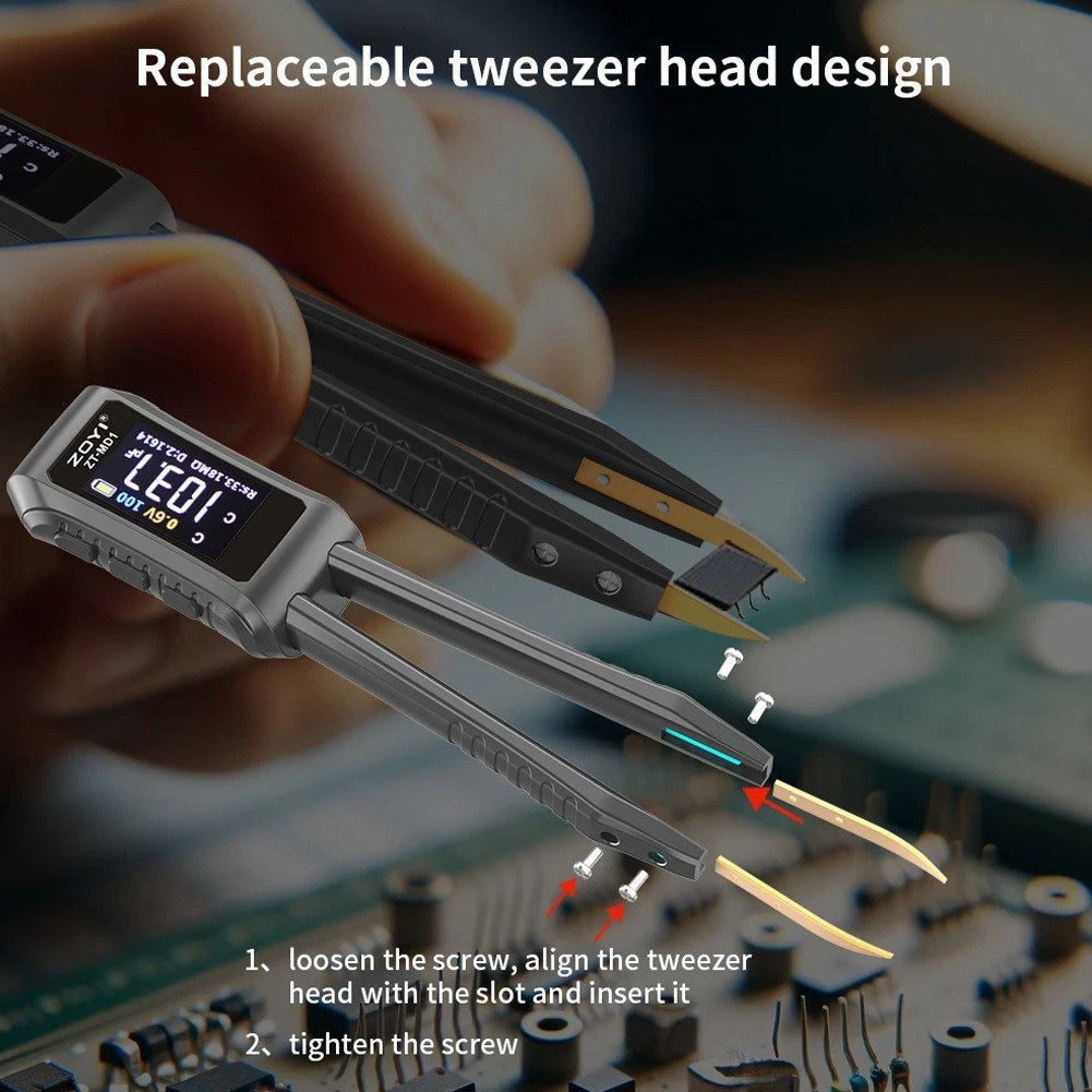 Digital Tweezers Multimeter for Electronic Component Testing