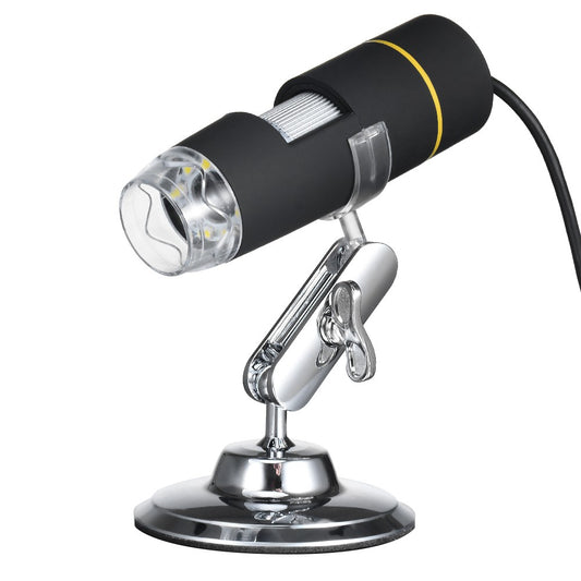 USB Digital Microscope, 1000X Magnification, OTG Endoscope, 8-LED Light with Stand