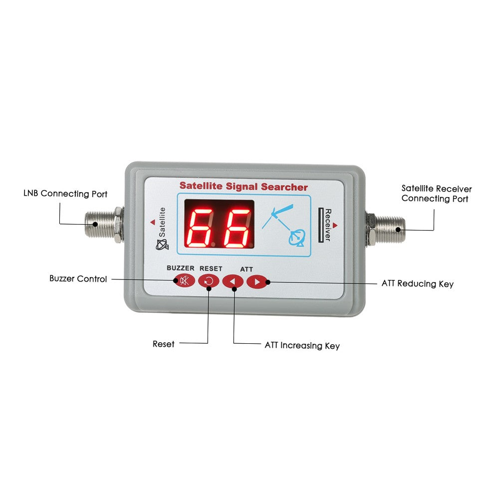 Mini Digital Satellite Signal Finder with Buzzer