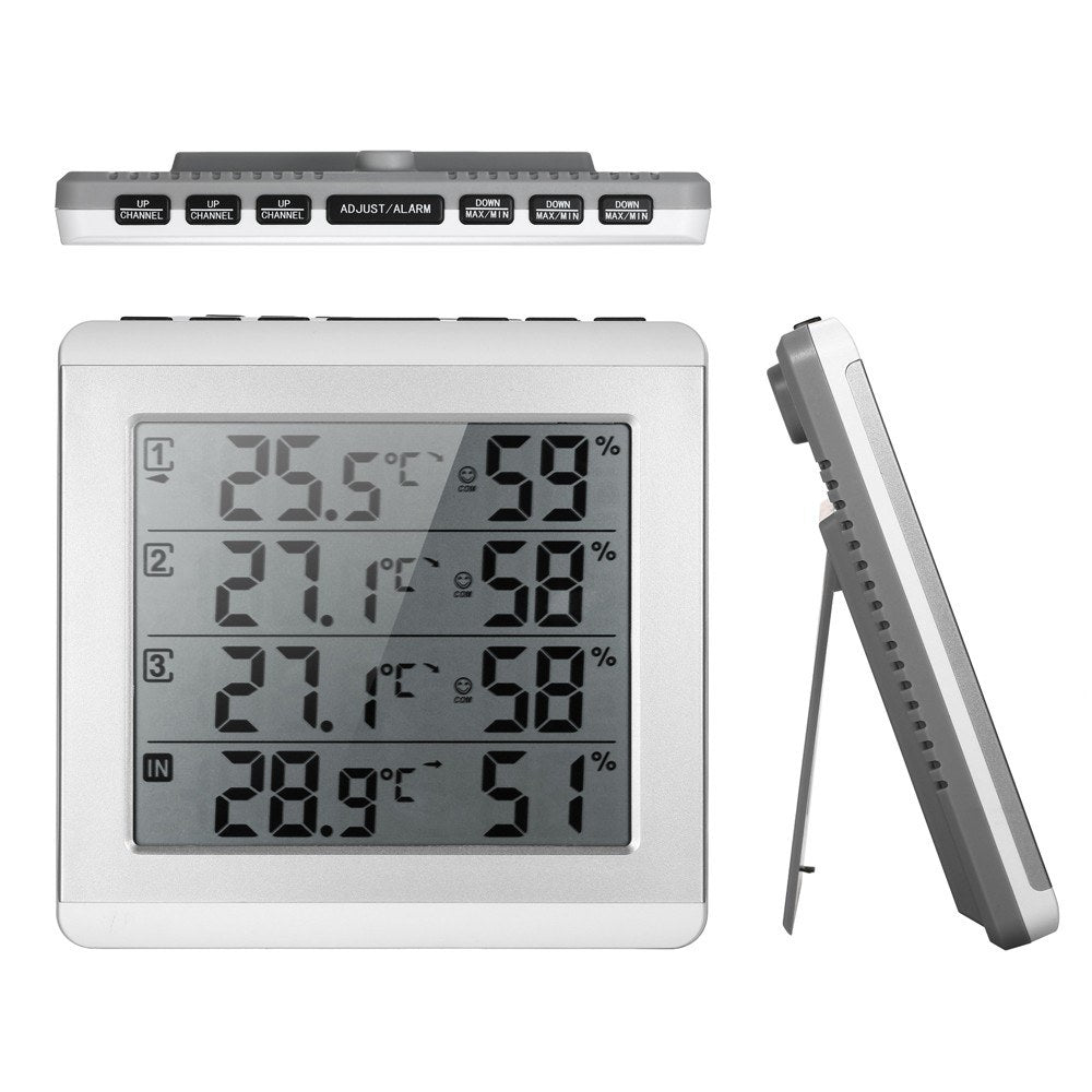 Wireless Digital LCD Thermometer Hygrometer for Indoor/Outdoor Use