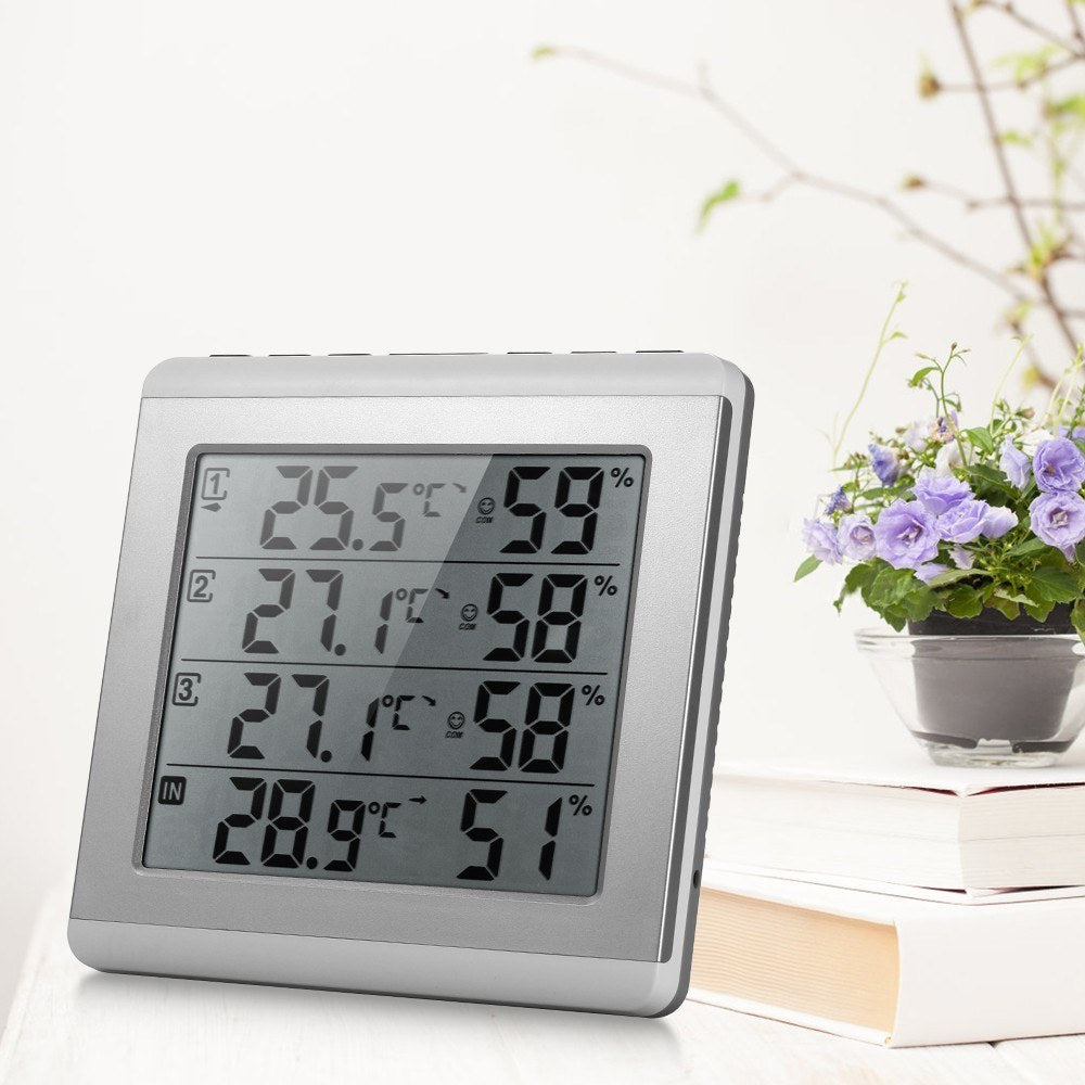 Wireless Digital LCD Thermometer Hygrometer for Indoor/Outdoor Use